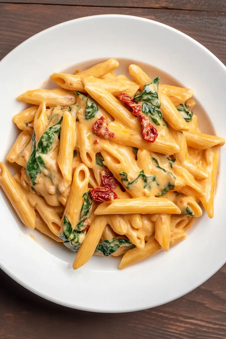 One-Pot Spinach Tomato Pasta
