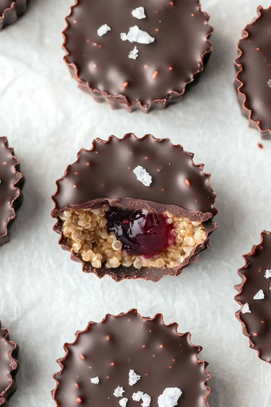 Healthy Puffed Quinoa Peanut Butter Cups