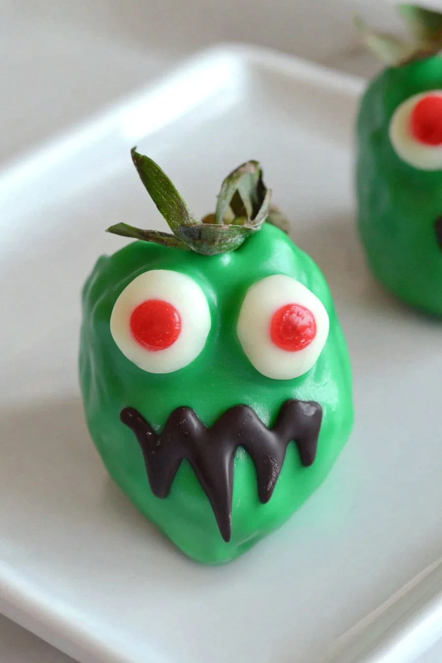 Fun Zombie Chocolate Covered Strawberries