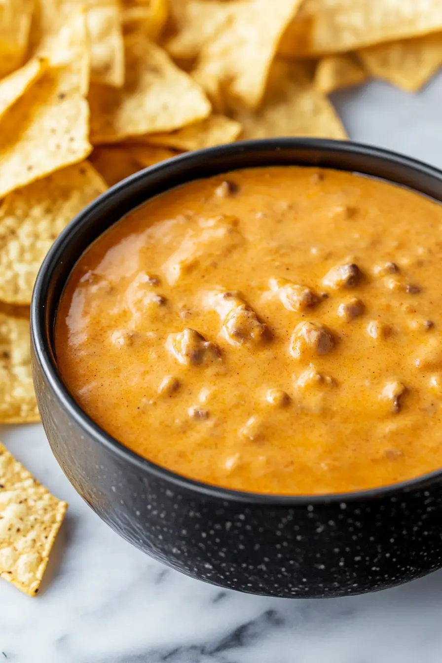 Quick Homemade Chili Cheese Dip