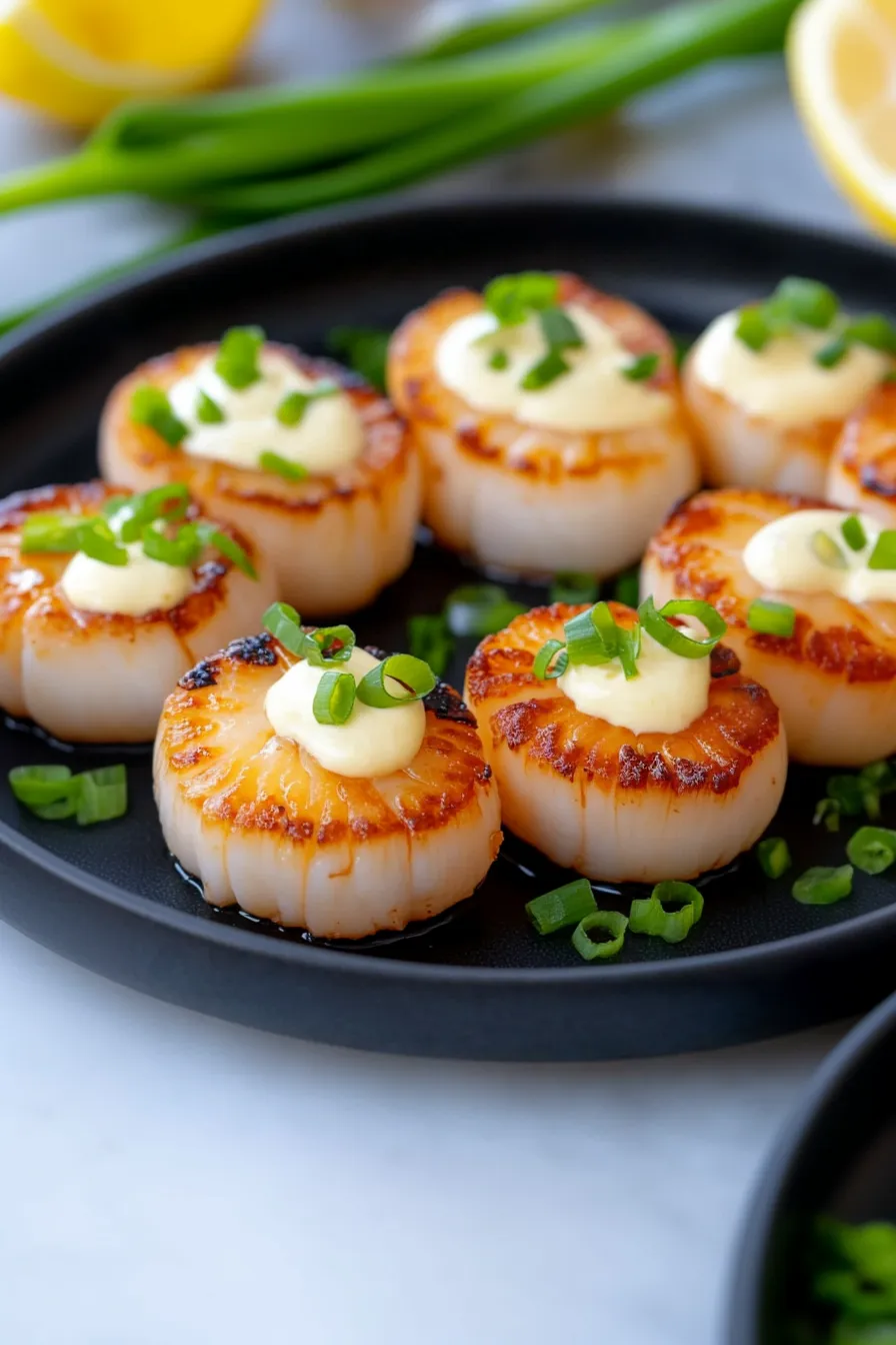 Tasty Japanese Style Seared Scallops