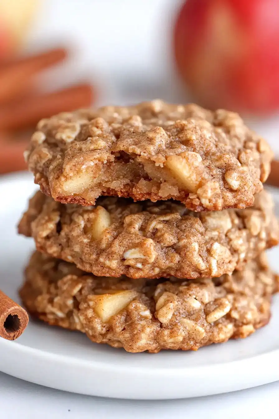 Healthy Oatmeal Apple Cookies