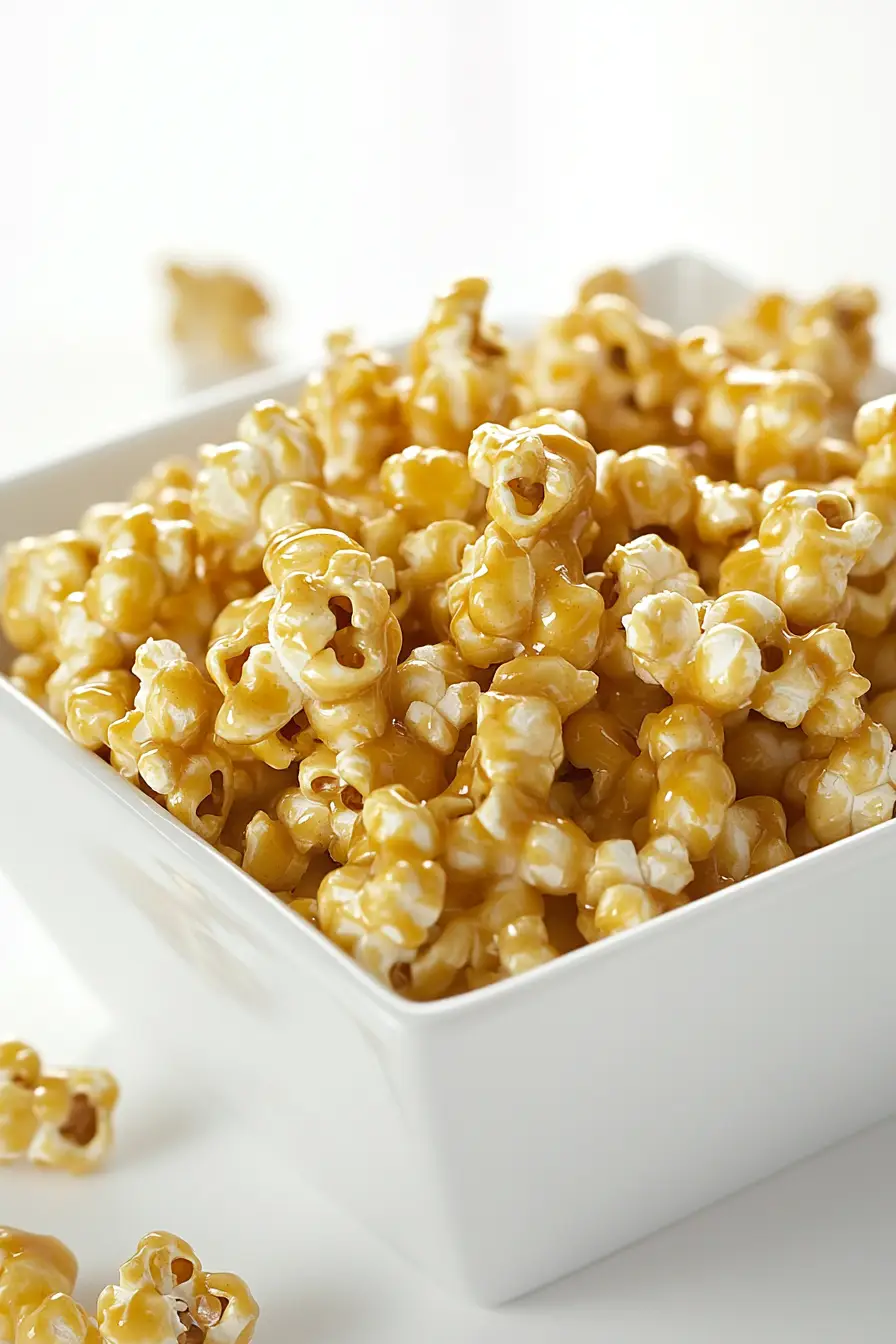 Homemade Vanilla Caramel Corn