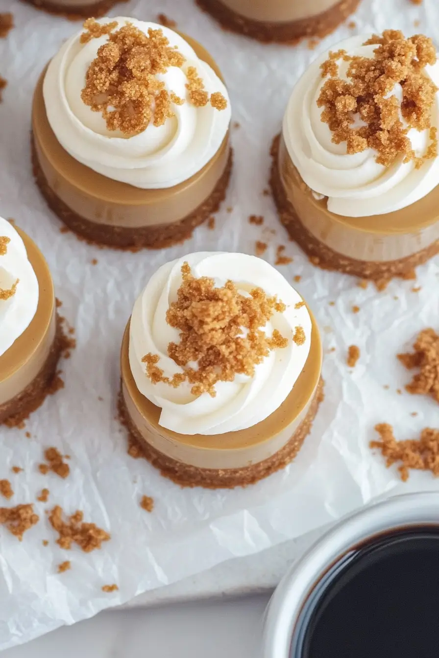 Delicious Mini Biscoff Cheesecakes