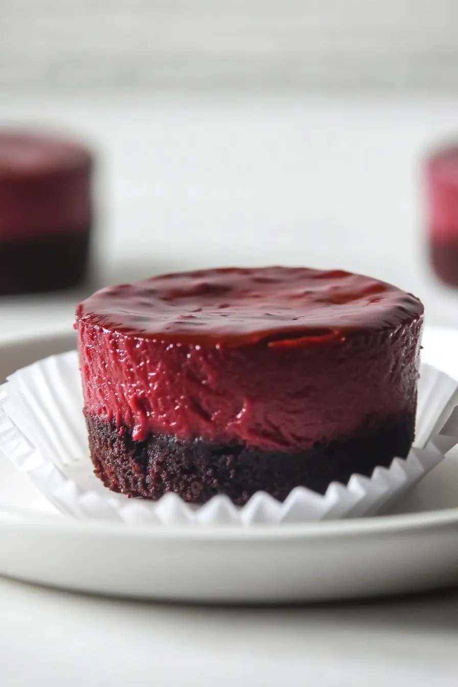 Irresistible Mini Red Velvet Cheesecakes
