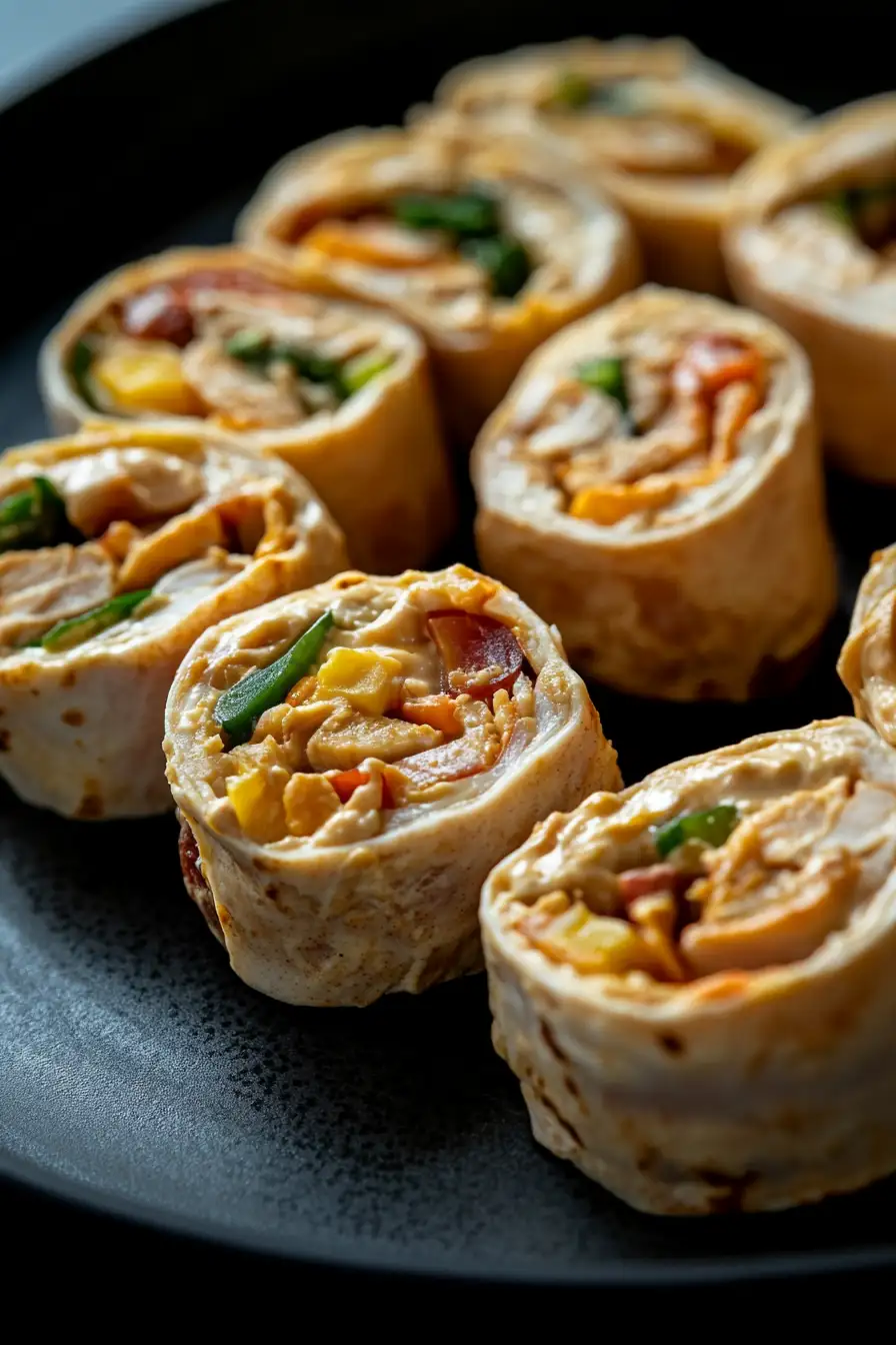 Flavorful Chicken Tortilla Roll Ups