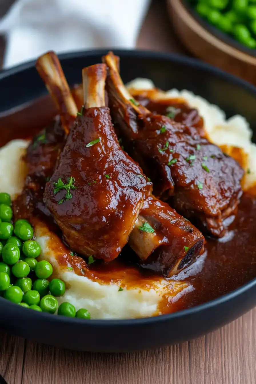 Juicy Slow Cooker Lamb Shanks