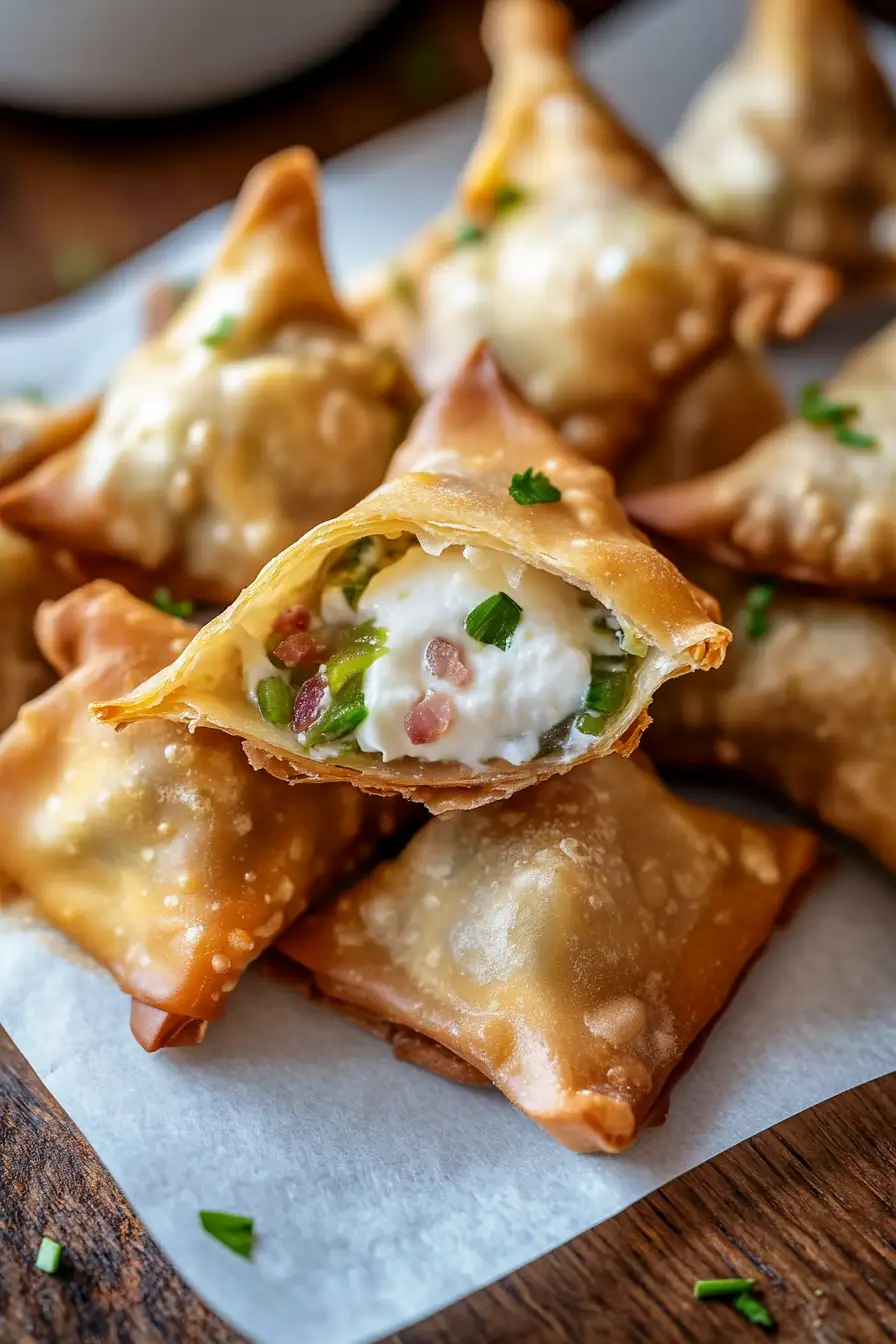 Delicious Jalapeno Popper Wonton Bites