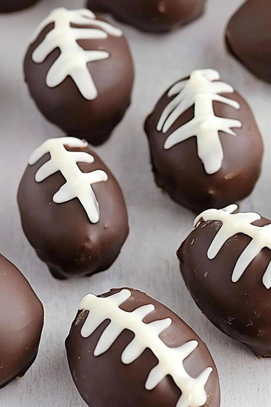 Delicious Oreo Football Truffles
