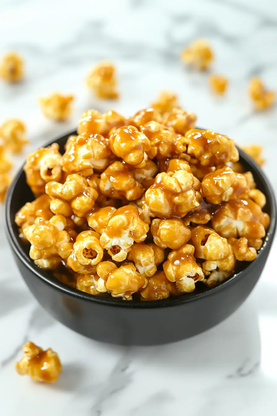 Quick Low Carb Caramel Corn
