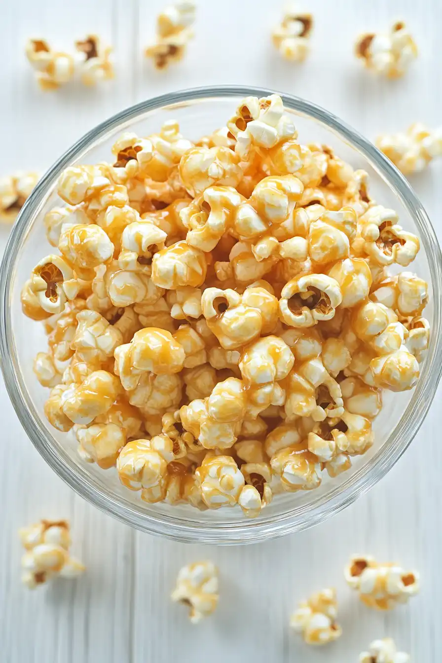 Crunchy Caramel Corn Without Corn Syrup
