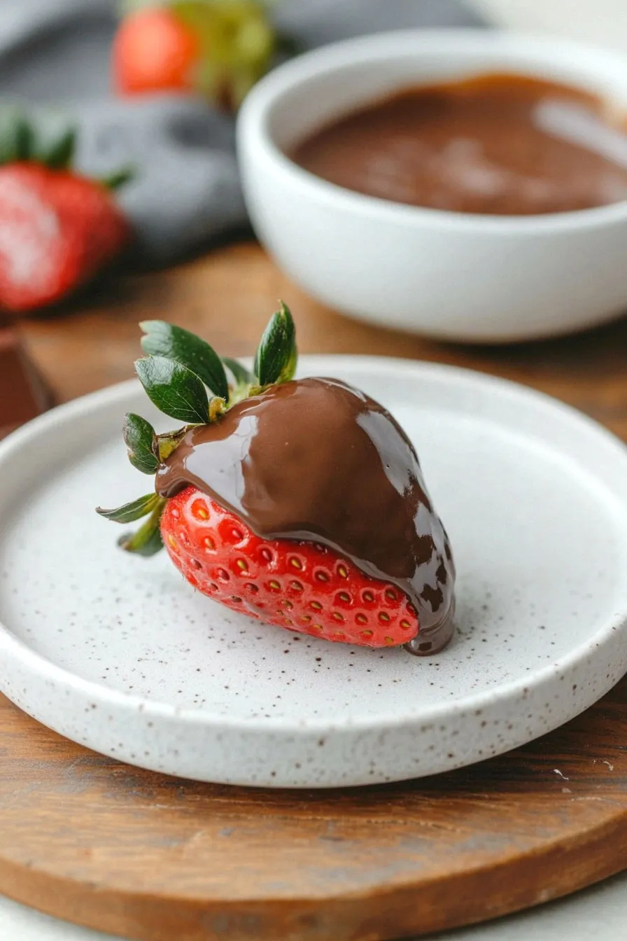 Quick Sugar Free Chocolate Covered Strawberries