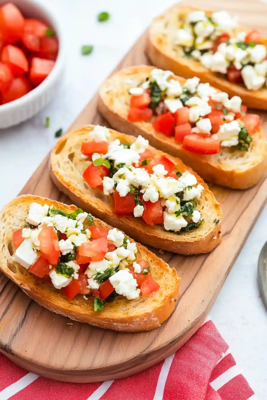 Simple Feta Bruschetta Delight