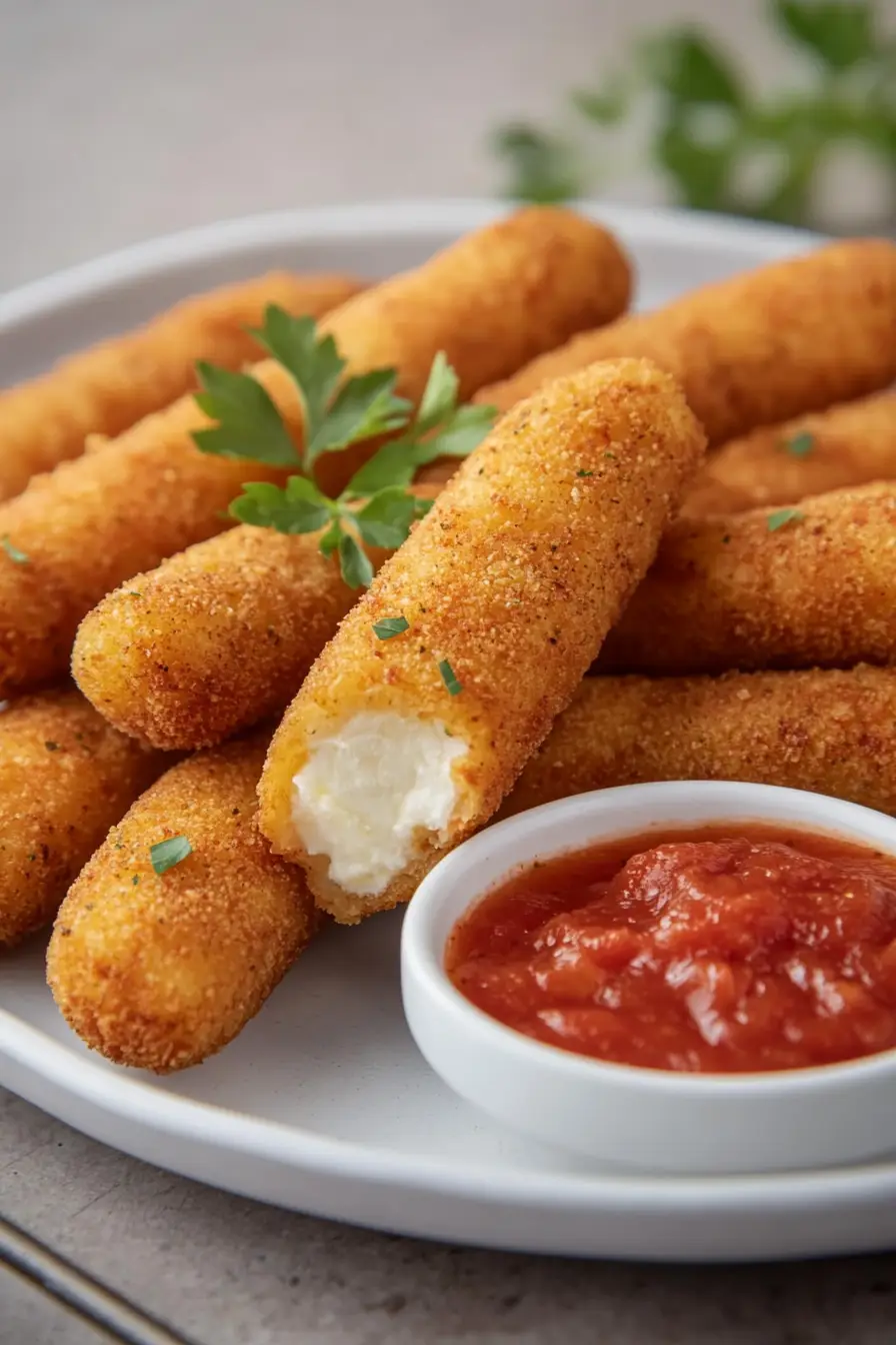 Healthy Mozzarella Sticks with String Cheese