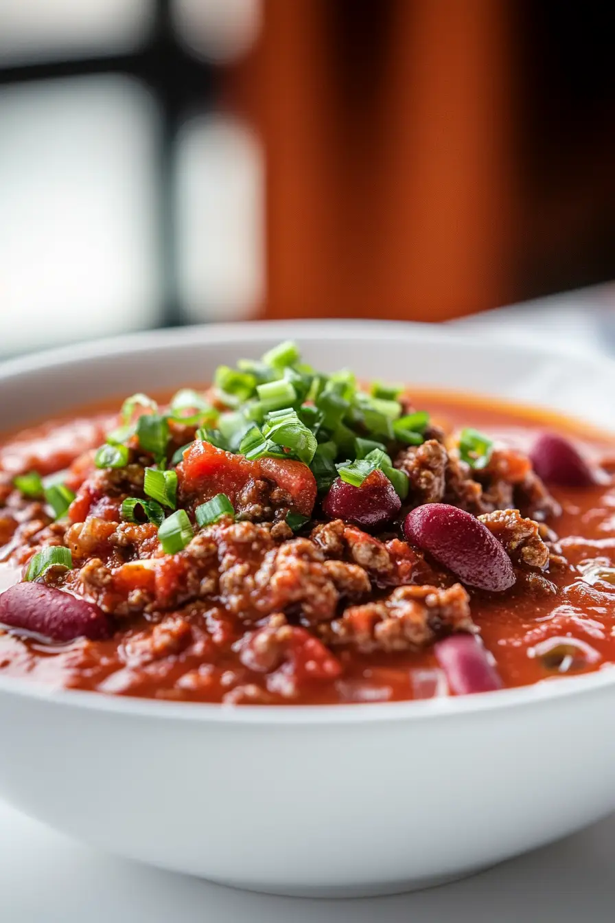 Spicy Chili Recipe with Fresh Tomatoes