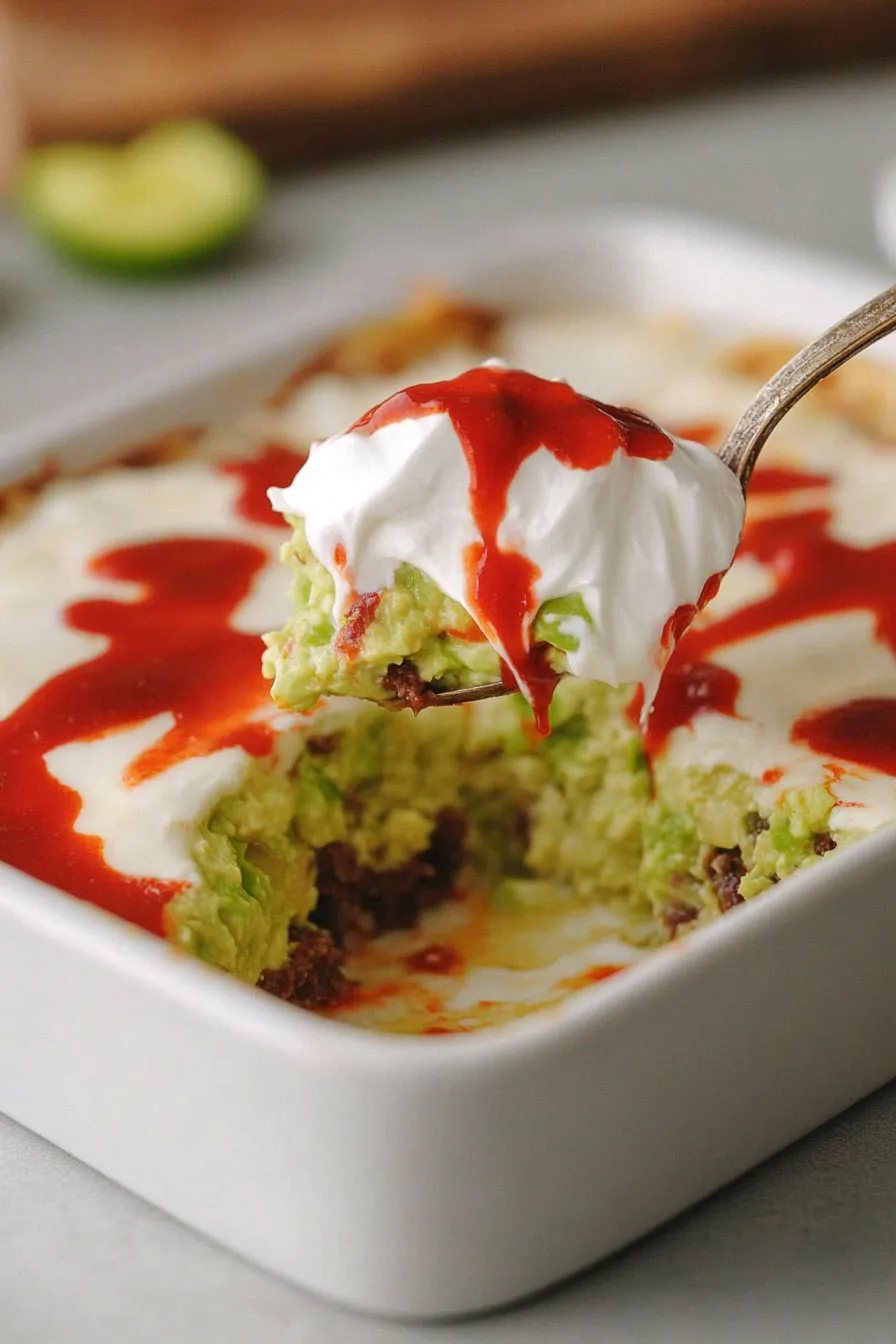 Tasty Halloween Seven Layer Dip