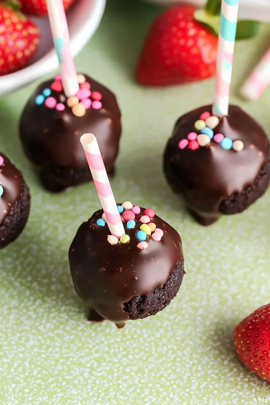 Decadent Oreo Truffles on a Stick