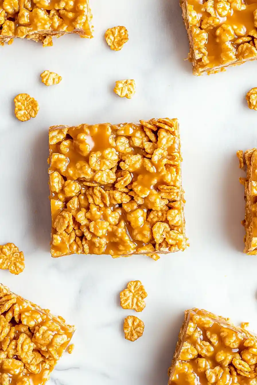 Classic Caramel Cornflake Bars
