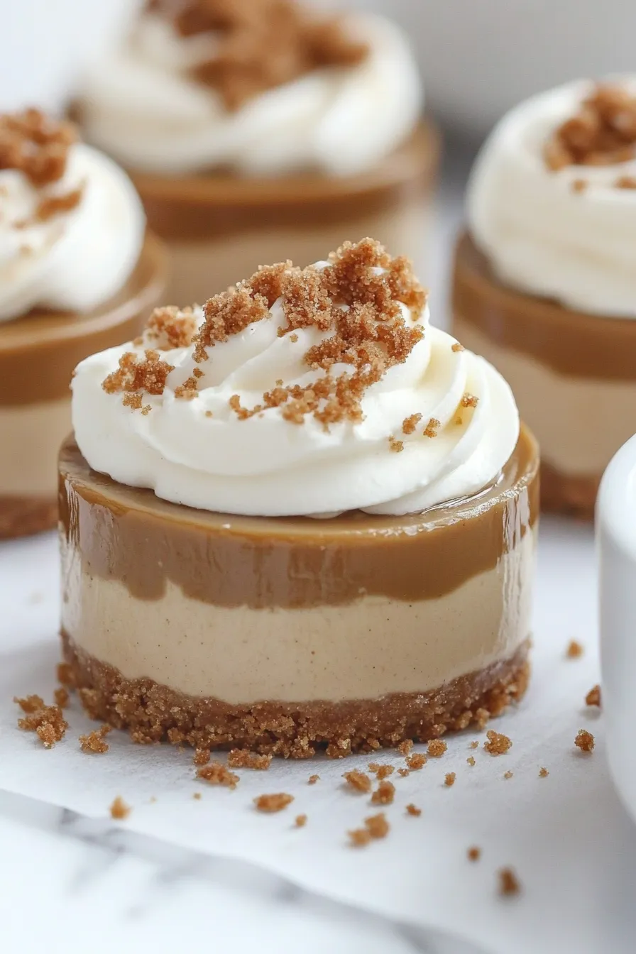 Delicious Mini Biscoff Cheesecakes