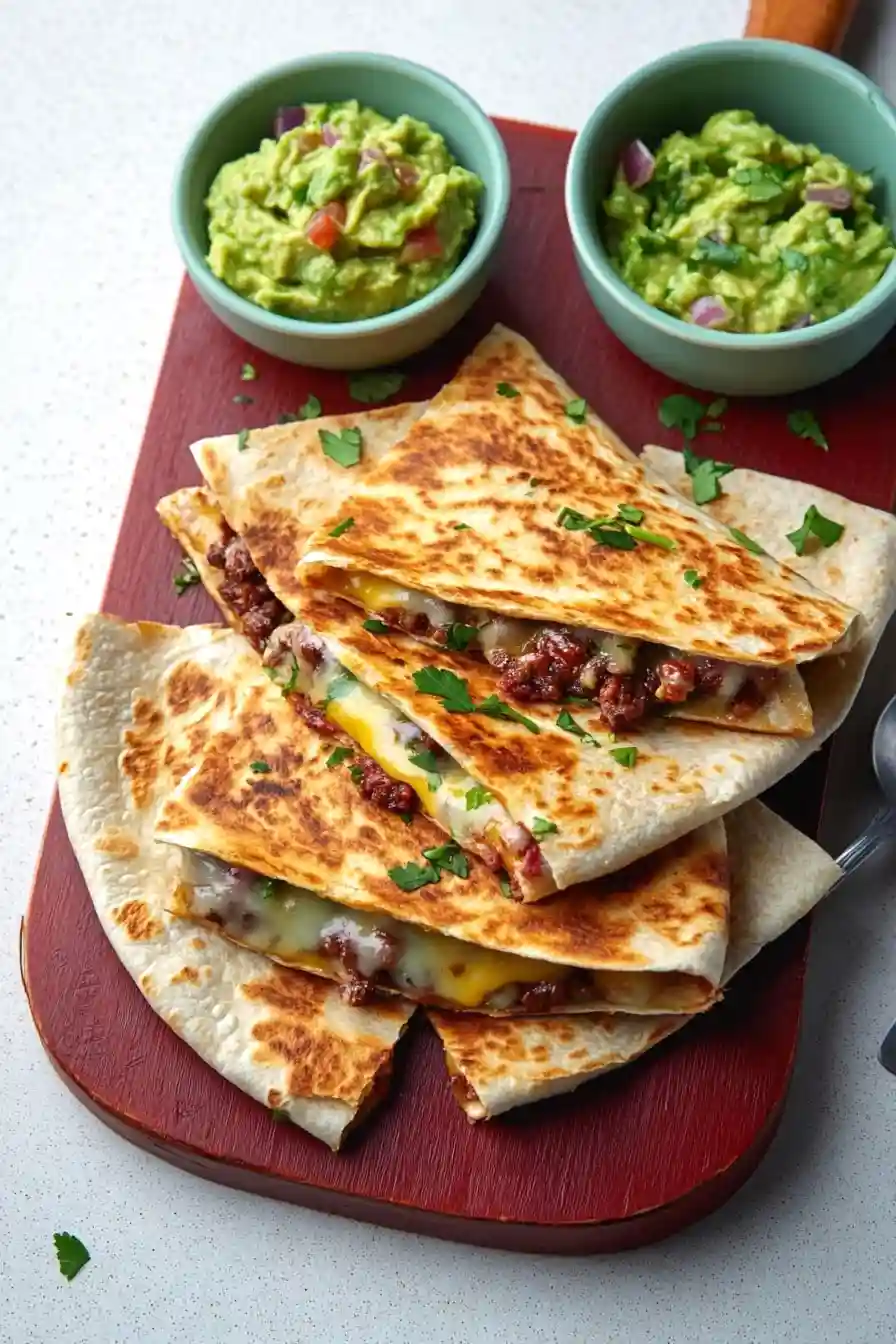 Spicy Chorizo Quesadillas