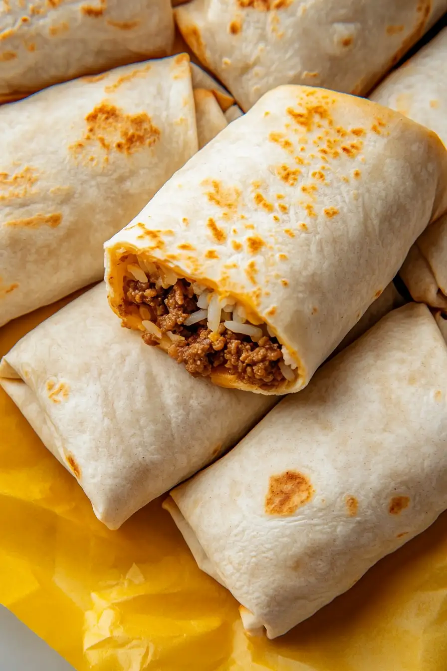 Quick Ground Beef Burritos