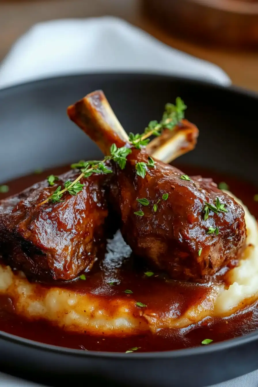 Juicy Slow Cooker Lamb Shanks