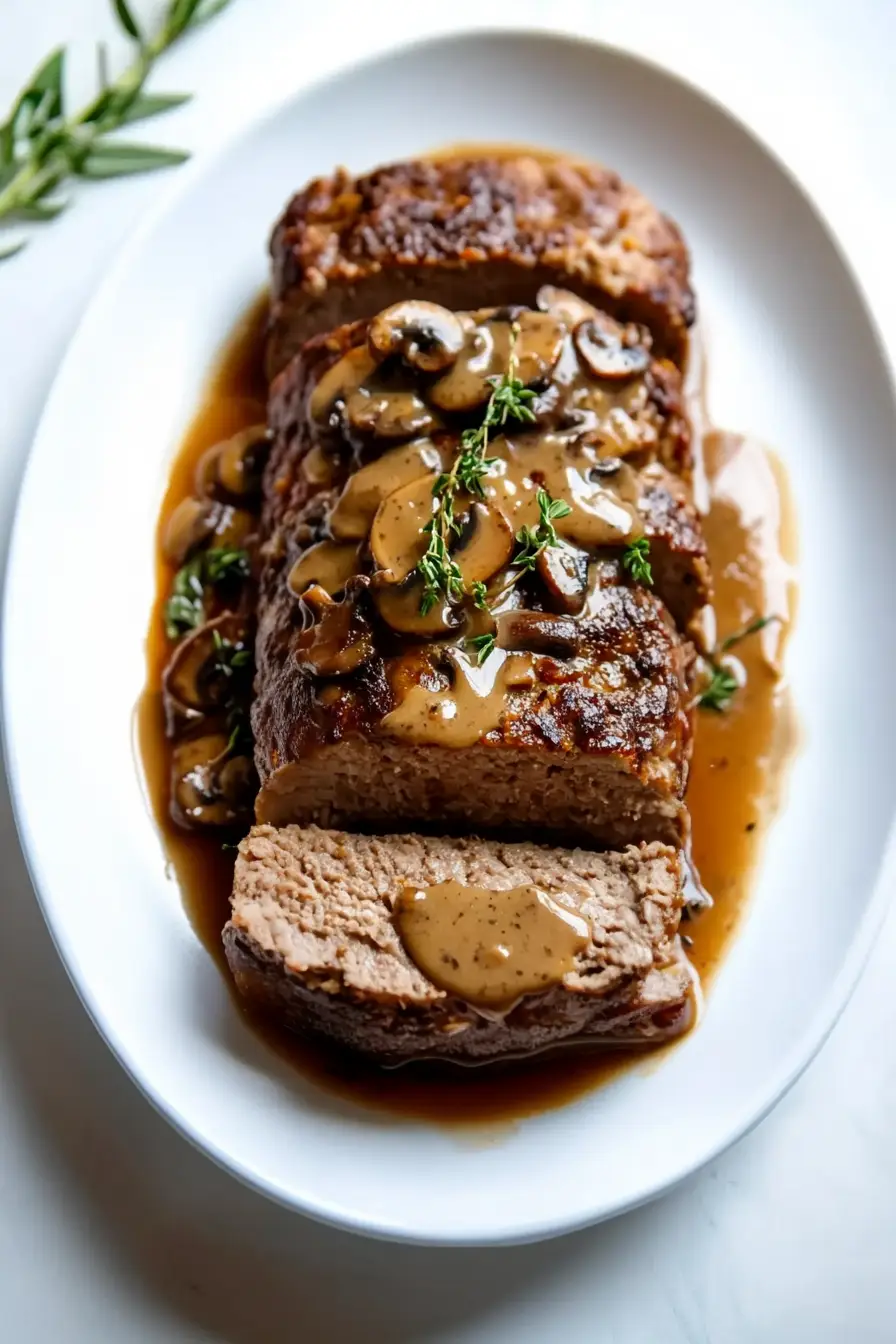 Hearty Meatloaf with Brown Gravy
