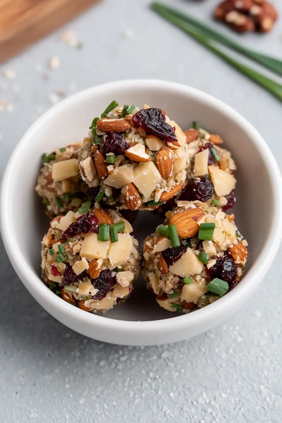 No-Bake Vegan Mini Cheese Balls