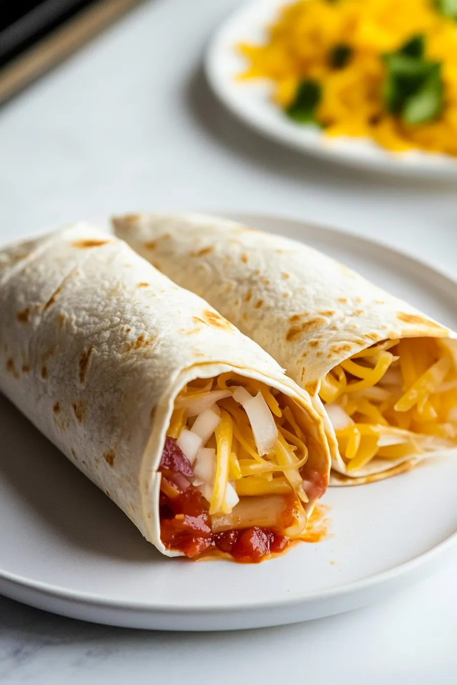 Healthy Refried Bean Burritos