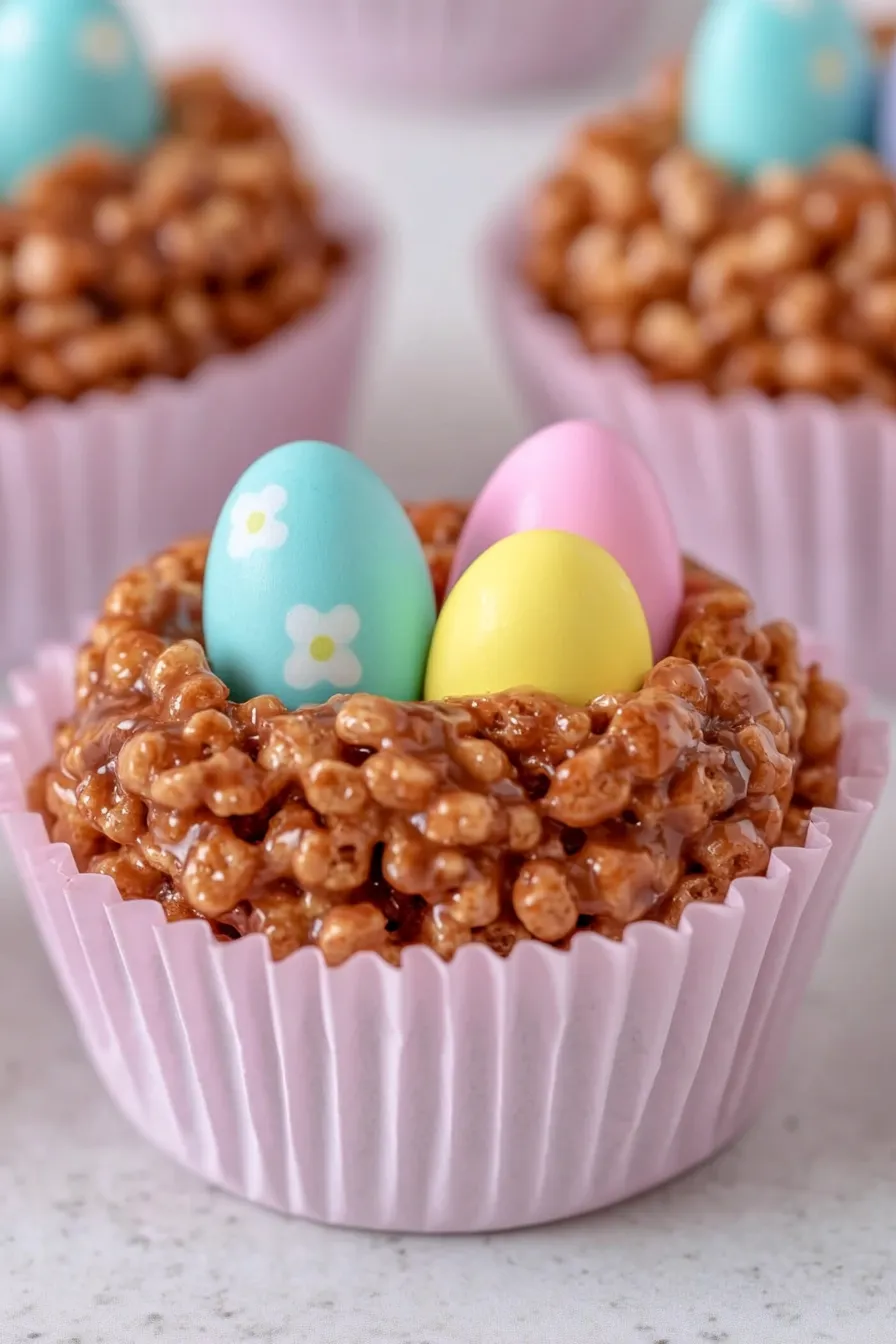 Festive Easter Rice Krispies Nests