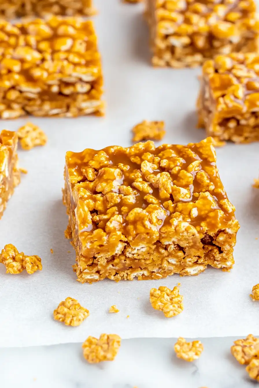 Classic Caramel Cornflake Bars
