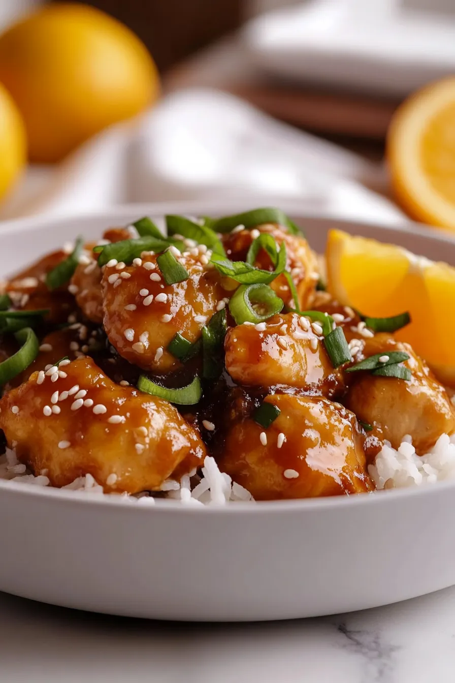 Savory Slow Cooker Orange Chicken