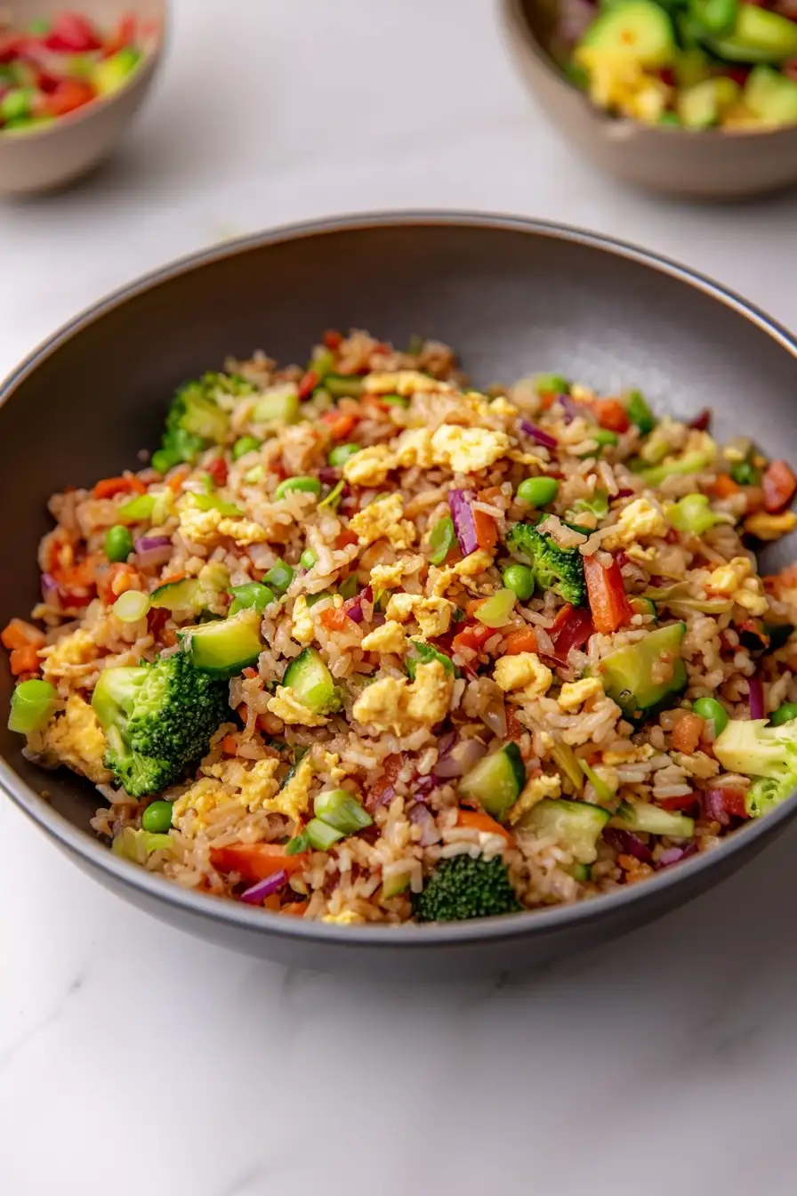 Easy Vegetable Stir Fry with Rice