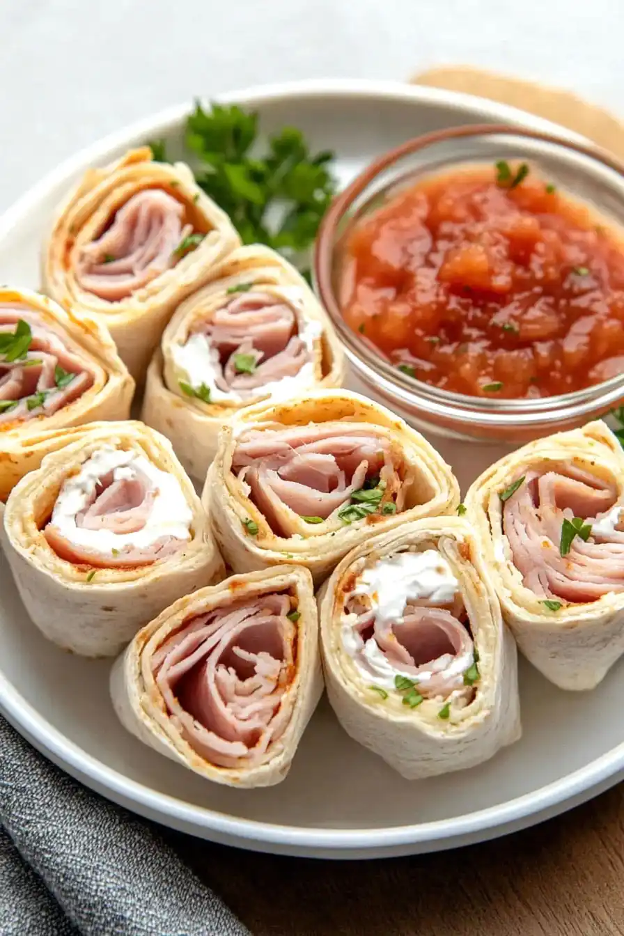 Healthy Salsa Tortilla Roll Ups