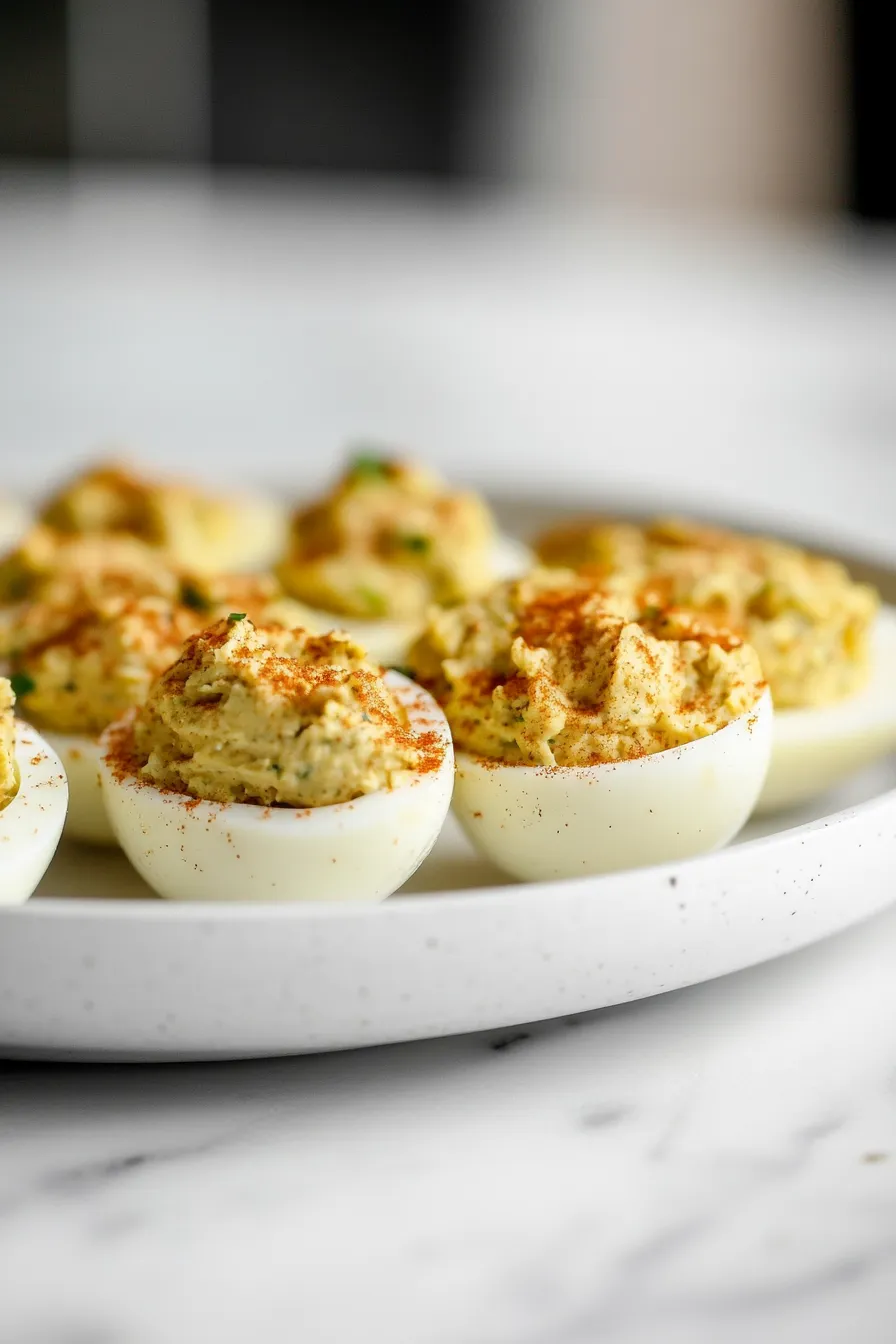 Healthy Southern Style Deviled Eggs