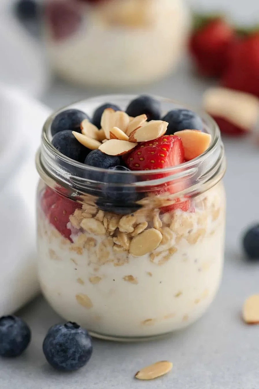 Healthy Overnight Oatmeal in a Jar