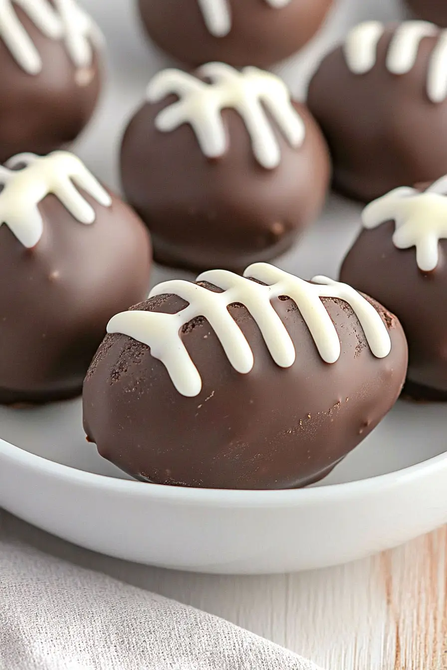Delicious Oreo Football Truffles
