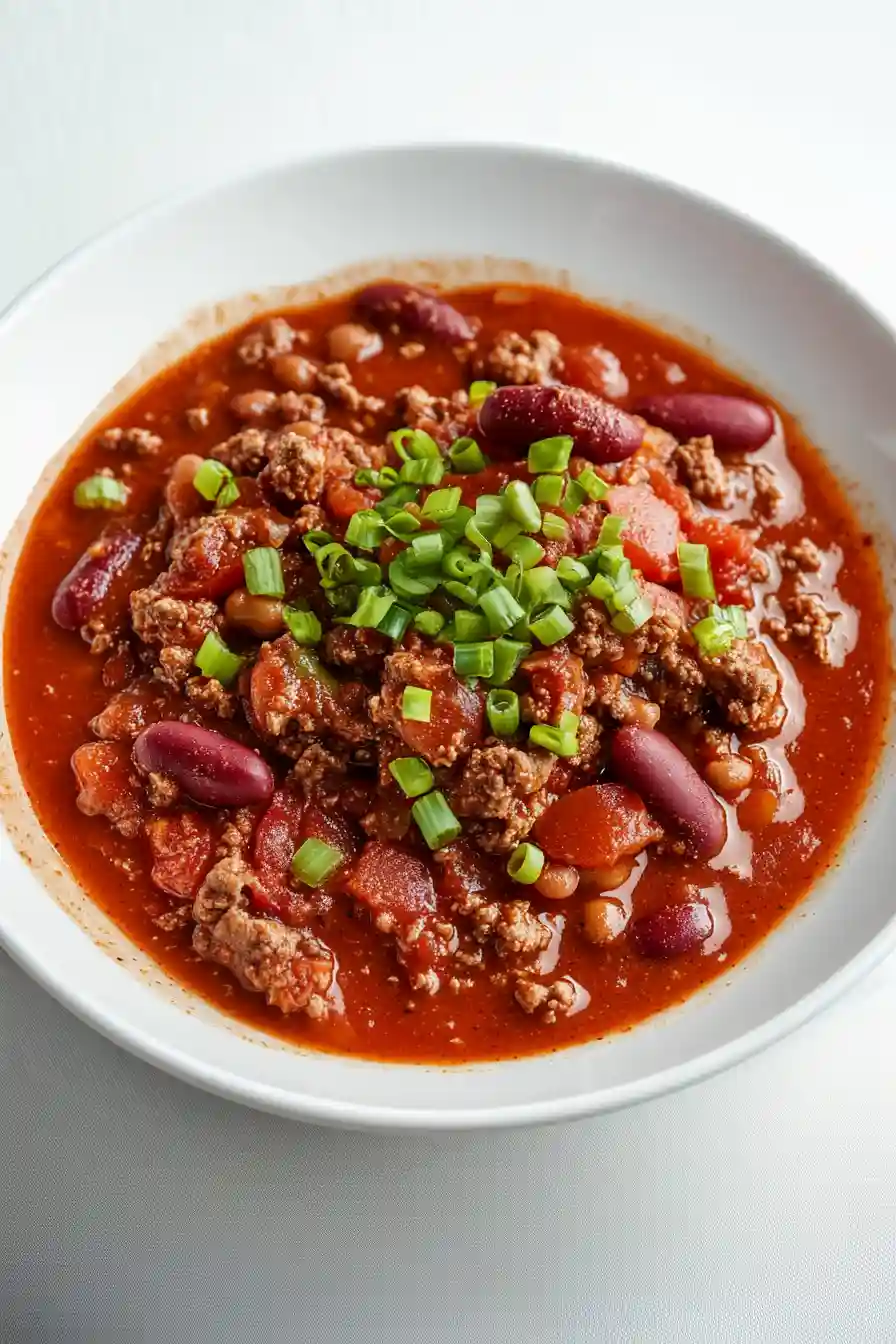 Spicy Chili Recipe with Fresh Tomatoes
