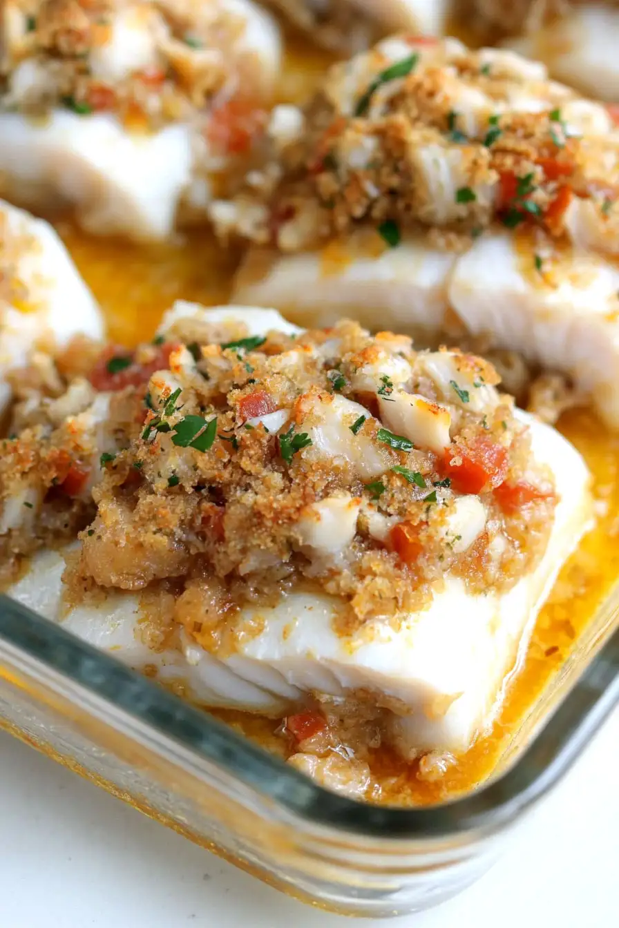 Delicious Haddock with Crabmeat Stuffing