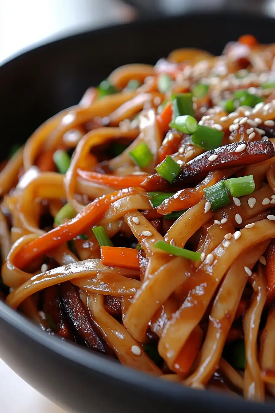 Spicy Vegetable Stir Fry Noodles