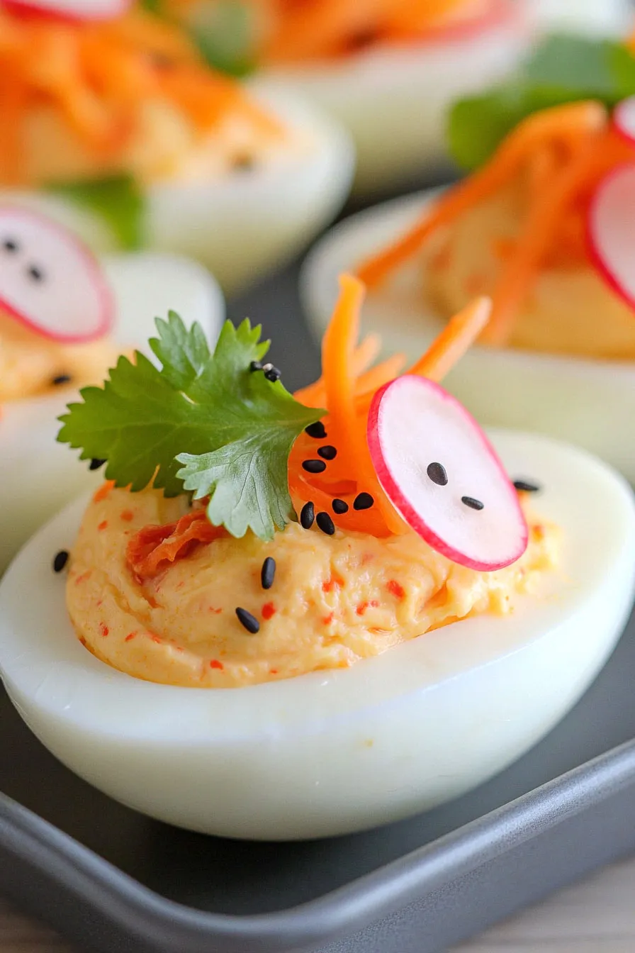 Savory Kimchi Deviled Eggs Recipe