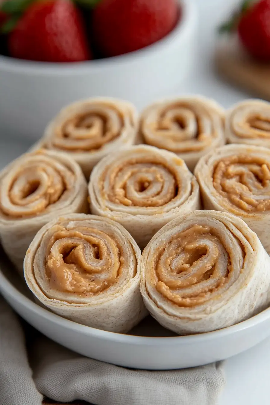 Nutritious Peanut Butter Tortilla Roll Ups