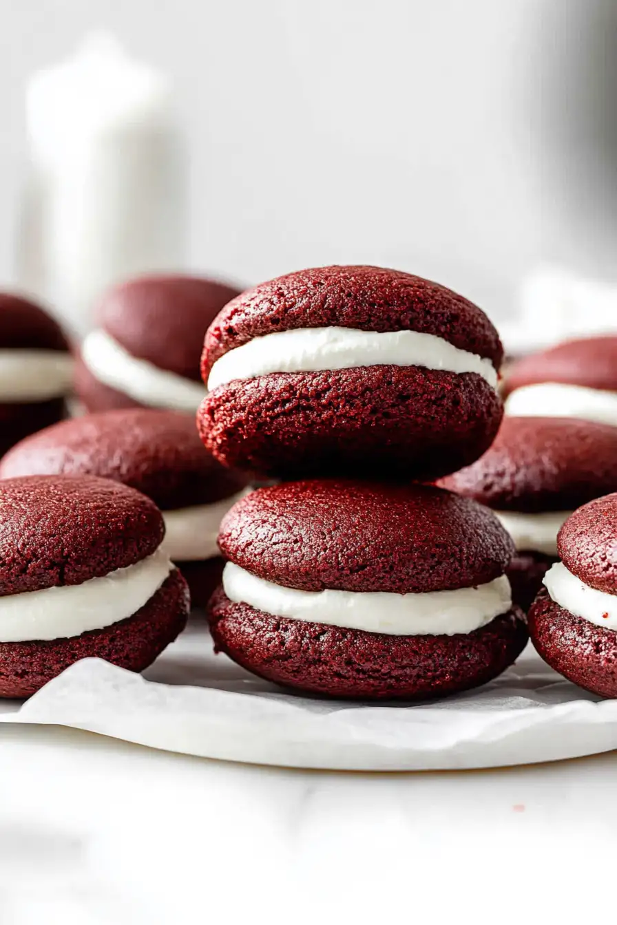Sweet Mini Red Velvet Whoopie Pies