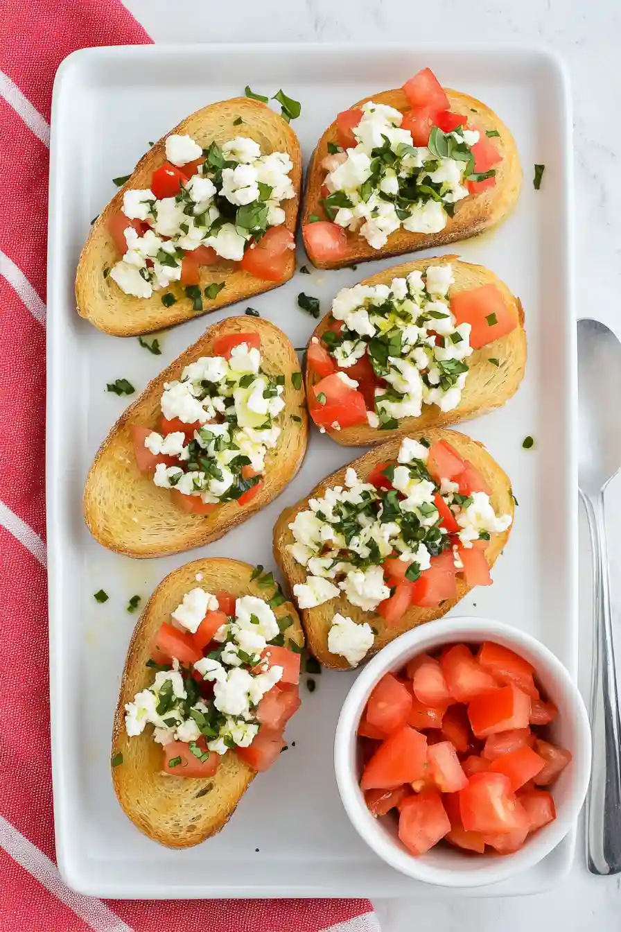 Simple Feta Bruschetta Delight