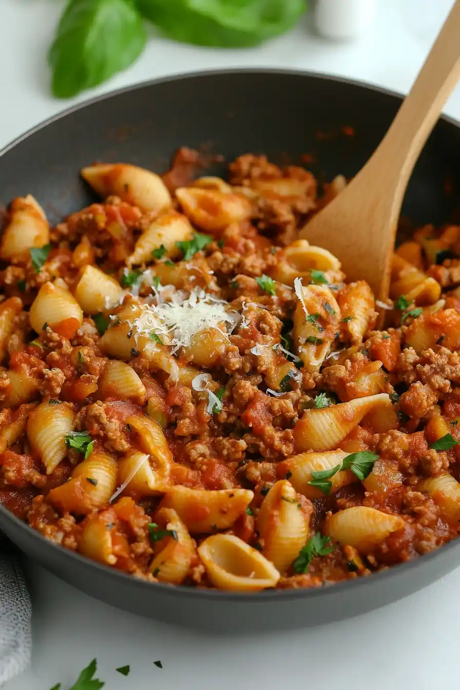 Flavorful Healthy Ground Turkey Pasta