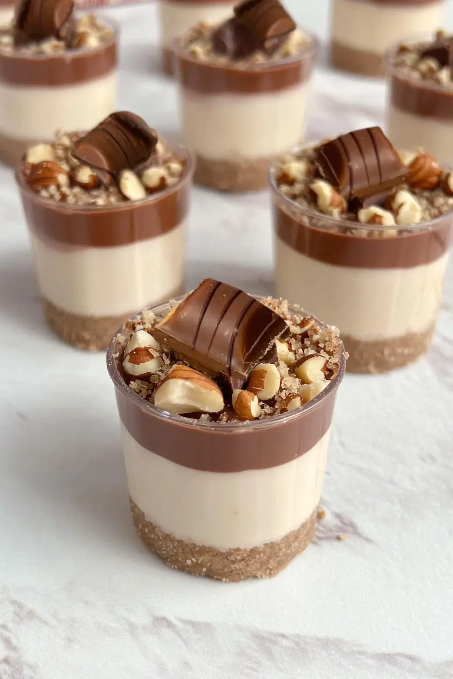 Decadent Mini Kinder Bueno Cheesecakes