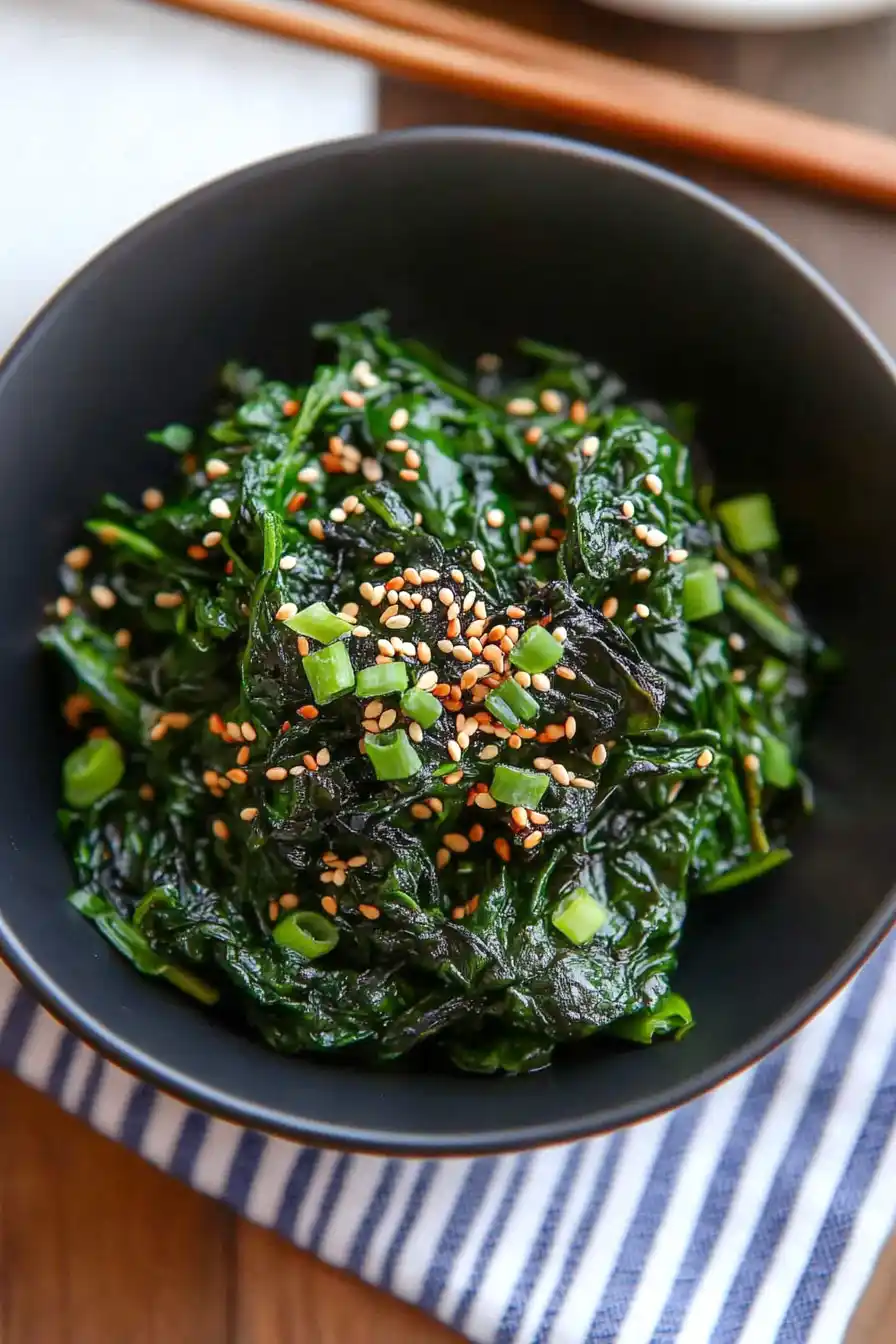 Quick Korean Spinach Side Dish