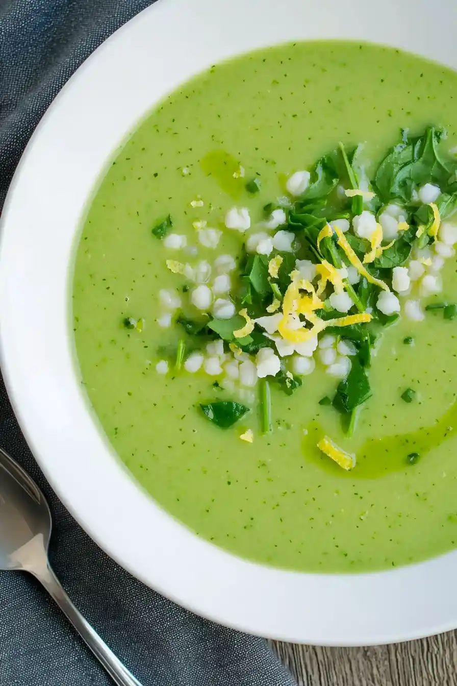 Delicious Spinach Zucchini Soup