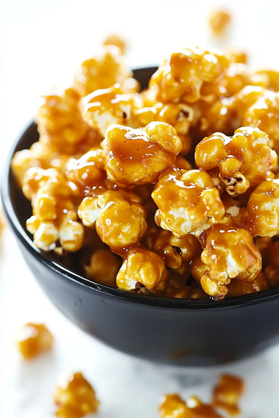 Quick Low Carb Caramel Corn