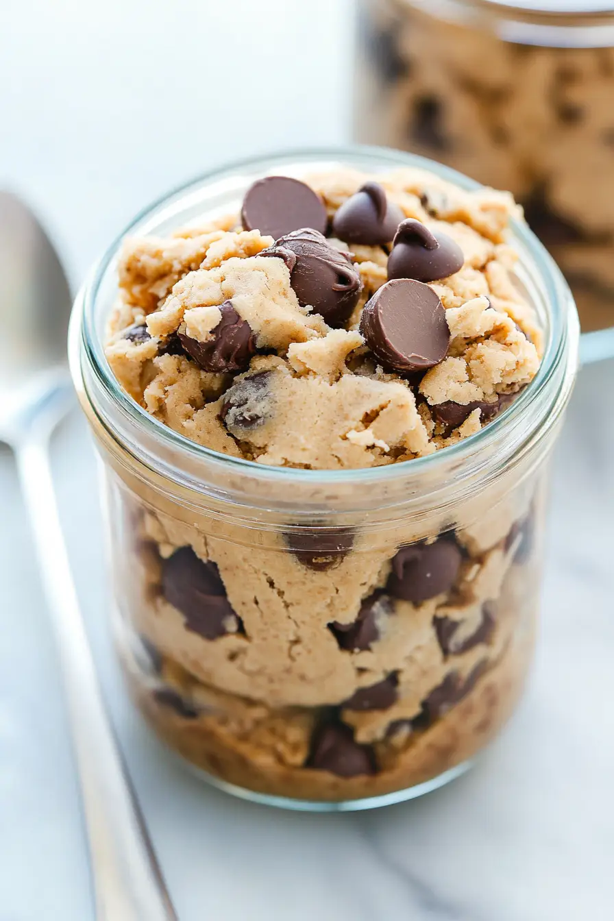 Quick Protein Chocolate Chip Cookie Dough Dip